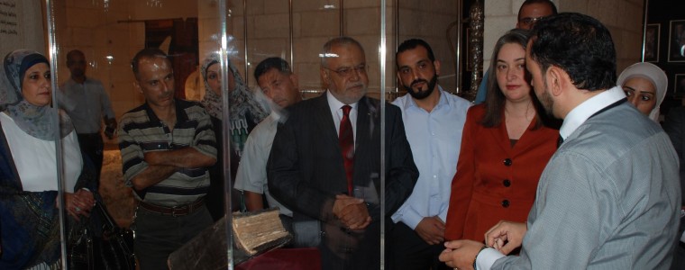 Palestinian Minister of Justice visits the Bethlehem Museum